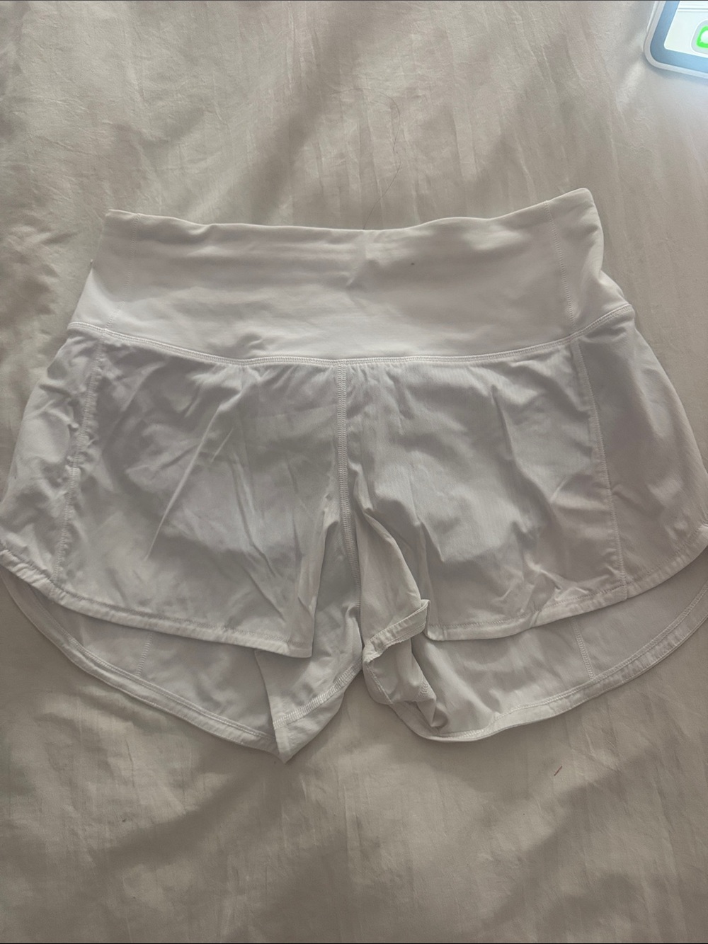 Women’s Lululemon White Layered Active Shorts